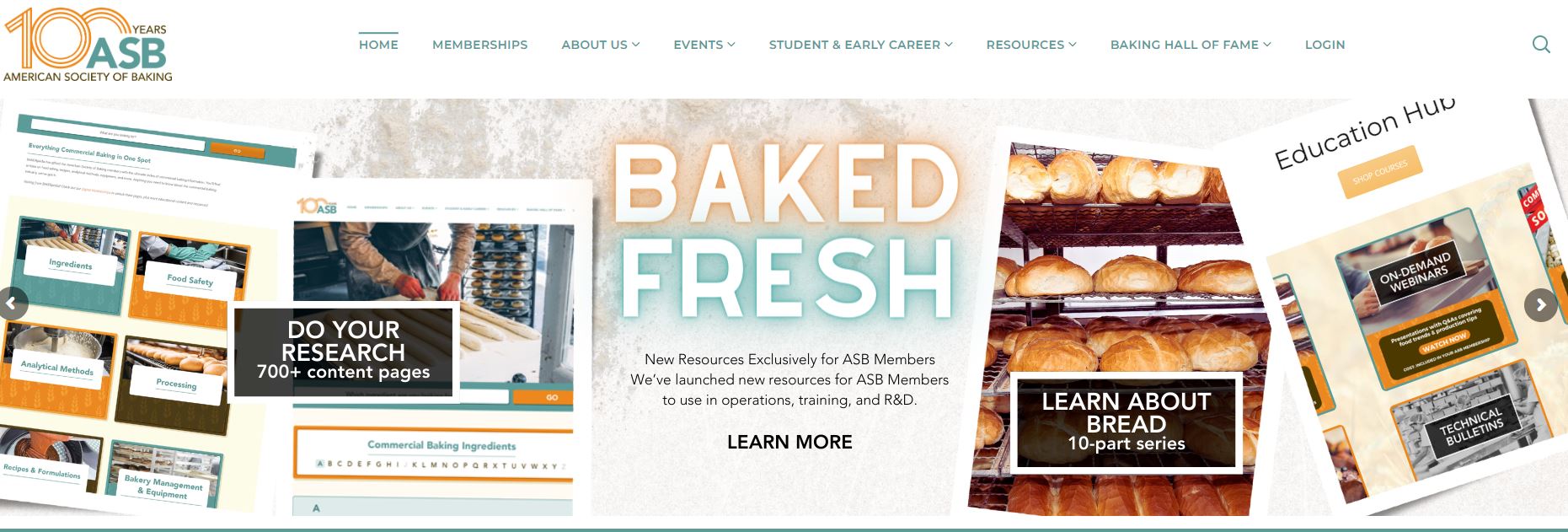 American society of baking website