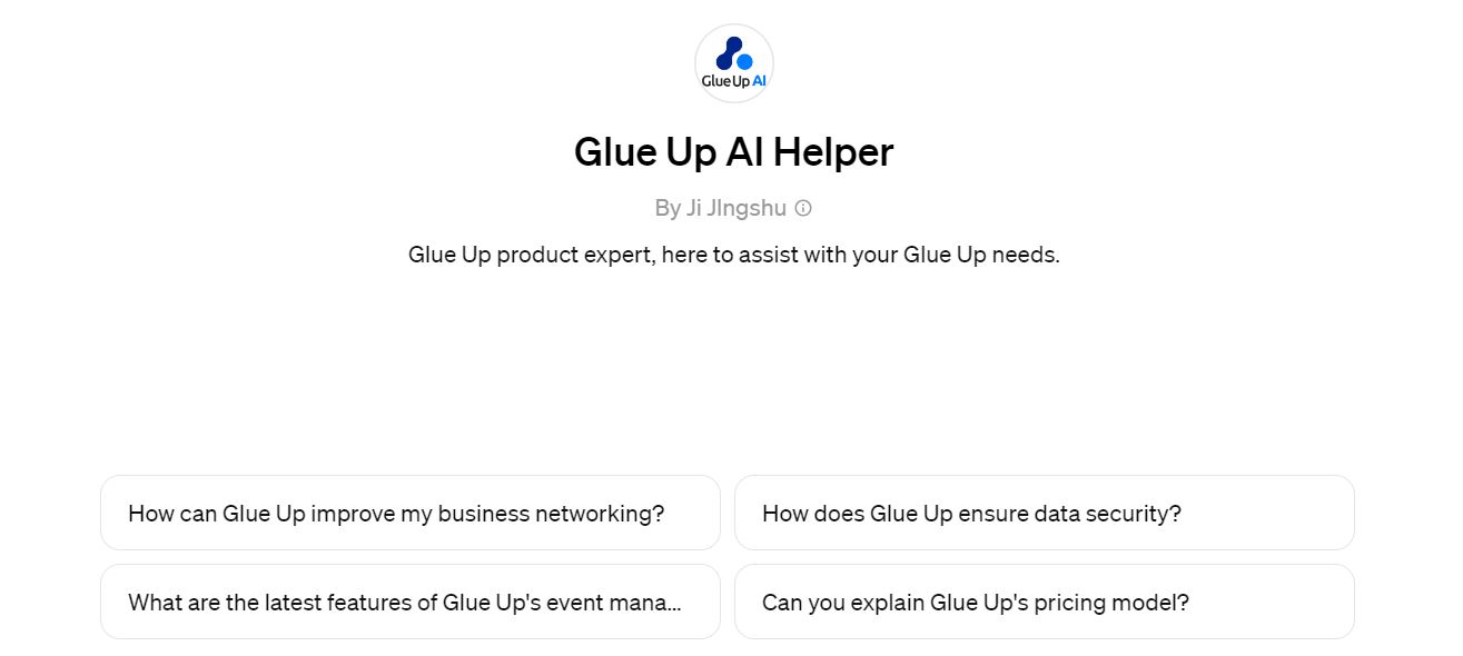 Glue Up AI Helper