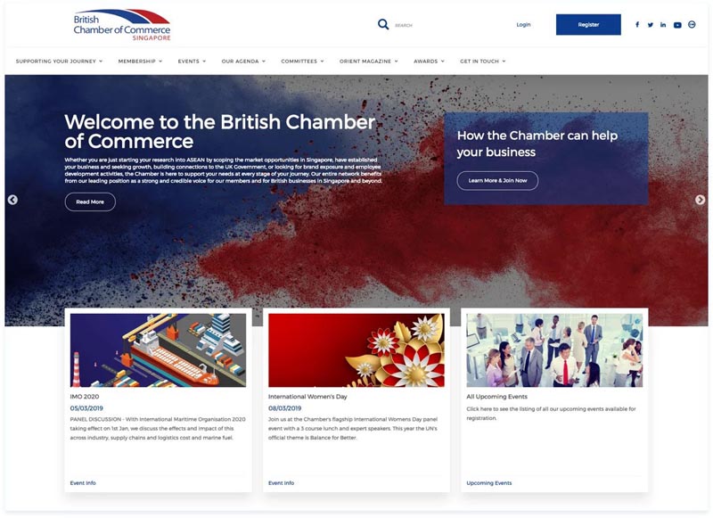 British Chamber of Commerce Singapore Website