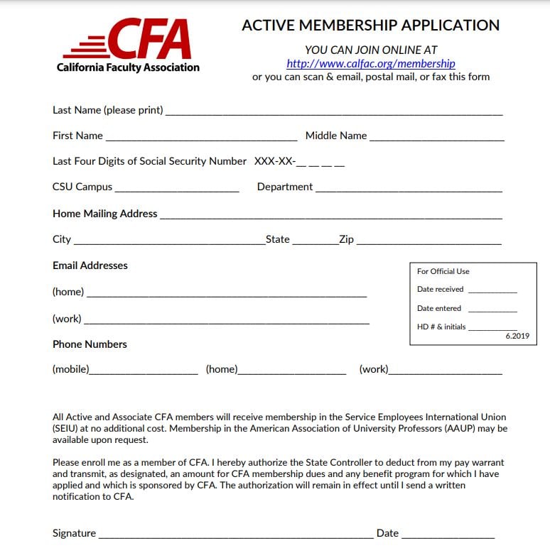 cfa member application form template