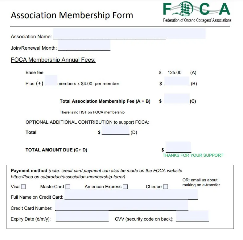 foca association form