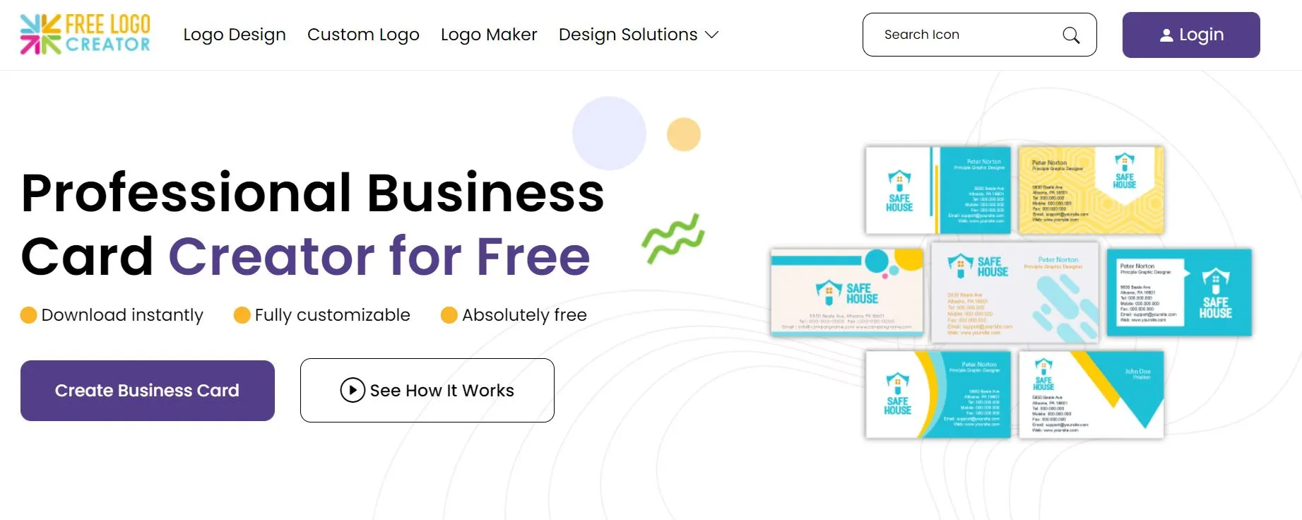 Free logo creator homepage