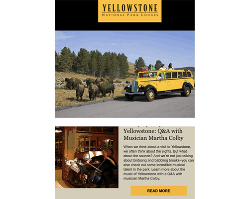 yellowstone broadcast email