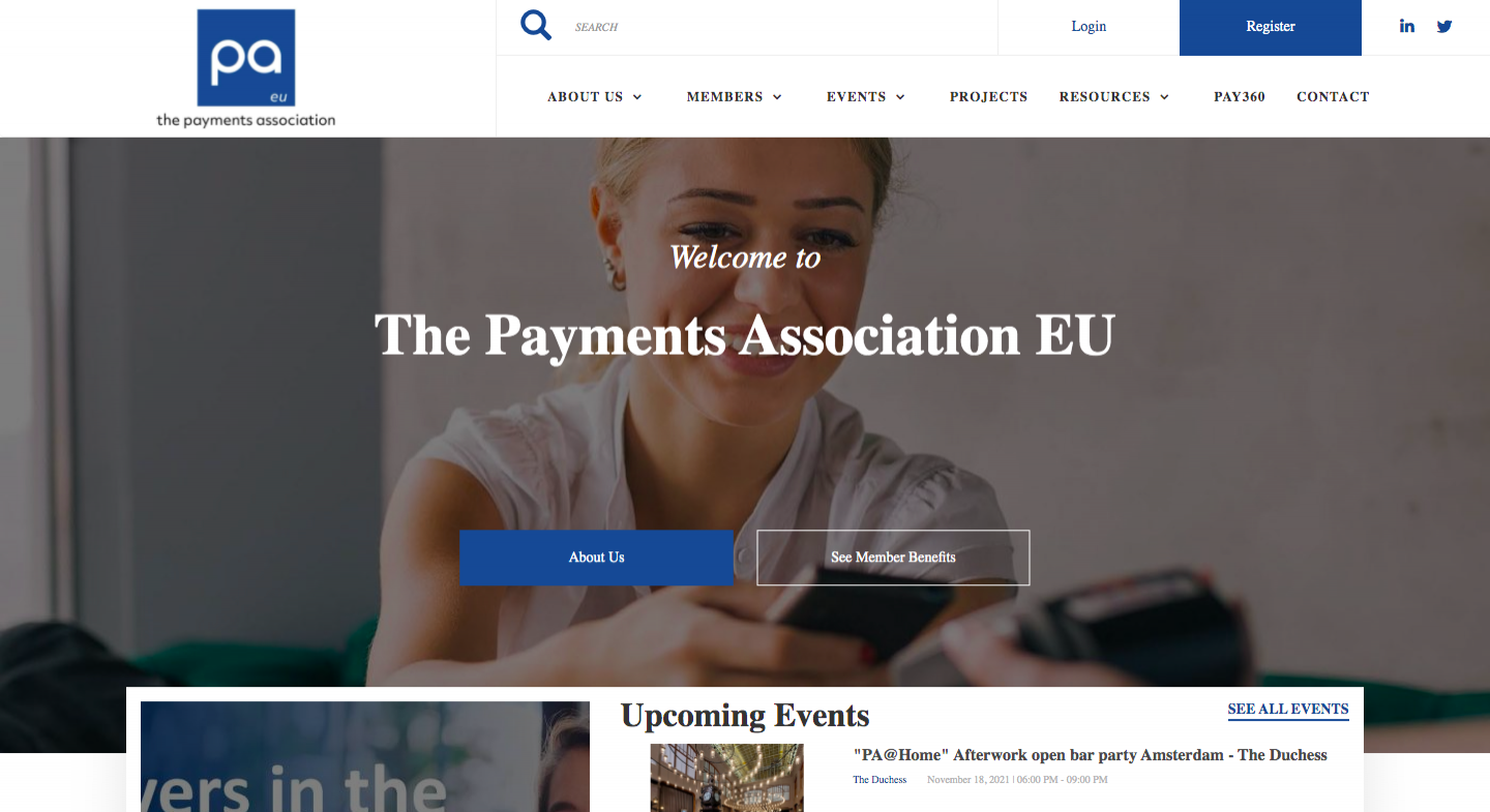 Payments Association EU  website
